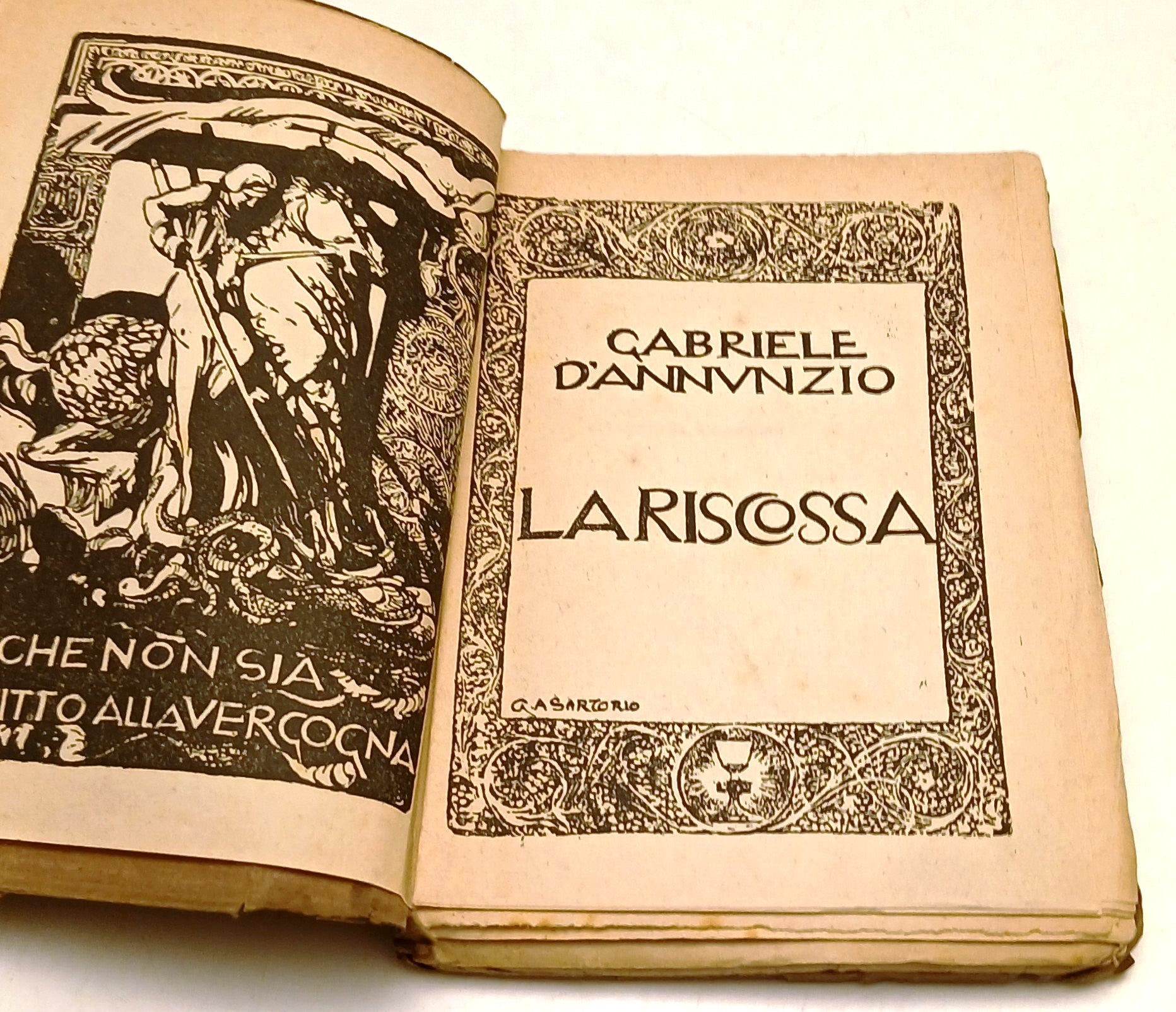 La riscossa - Gabriele D'Annunzio - Bestetti & Tumminelli- fine anni '10- ZFS130