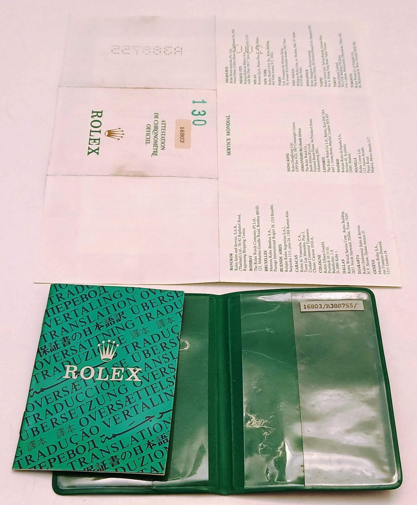 CV- Certificato di Garanzia Rolex Oyster Perpetual - RVSz202