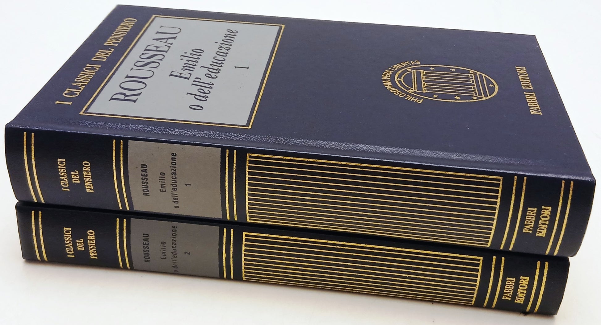 Emilio e dell'educazione 2 voll - Rousseau - Fabbri Classici del pensiero - XFS