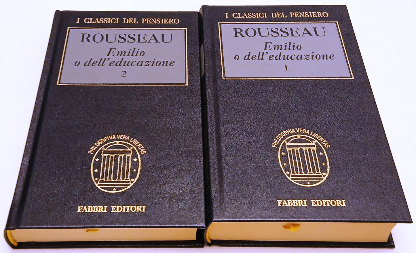 Emilio e dell'educazione 2 voll - Rousseau - Fabbri Classici del pensiero - XFS