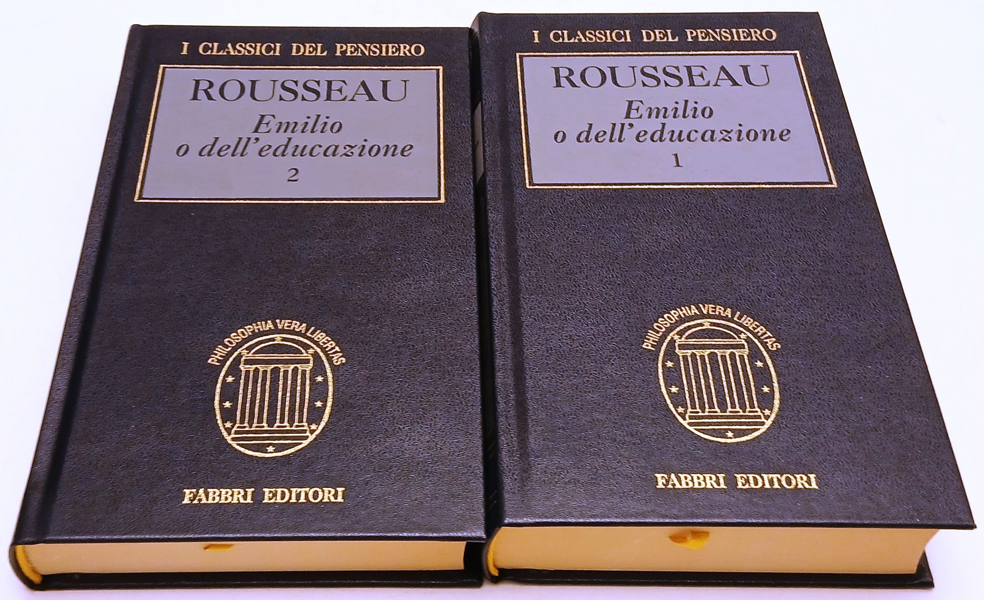 Emilio e dell'educazione 2 voll - Rousseau - Fabbri Classici del pensiero - XFS
