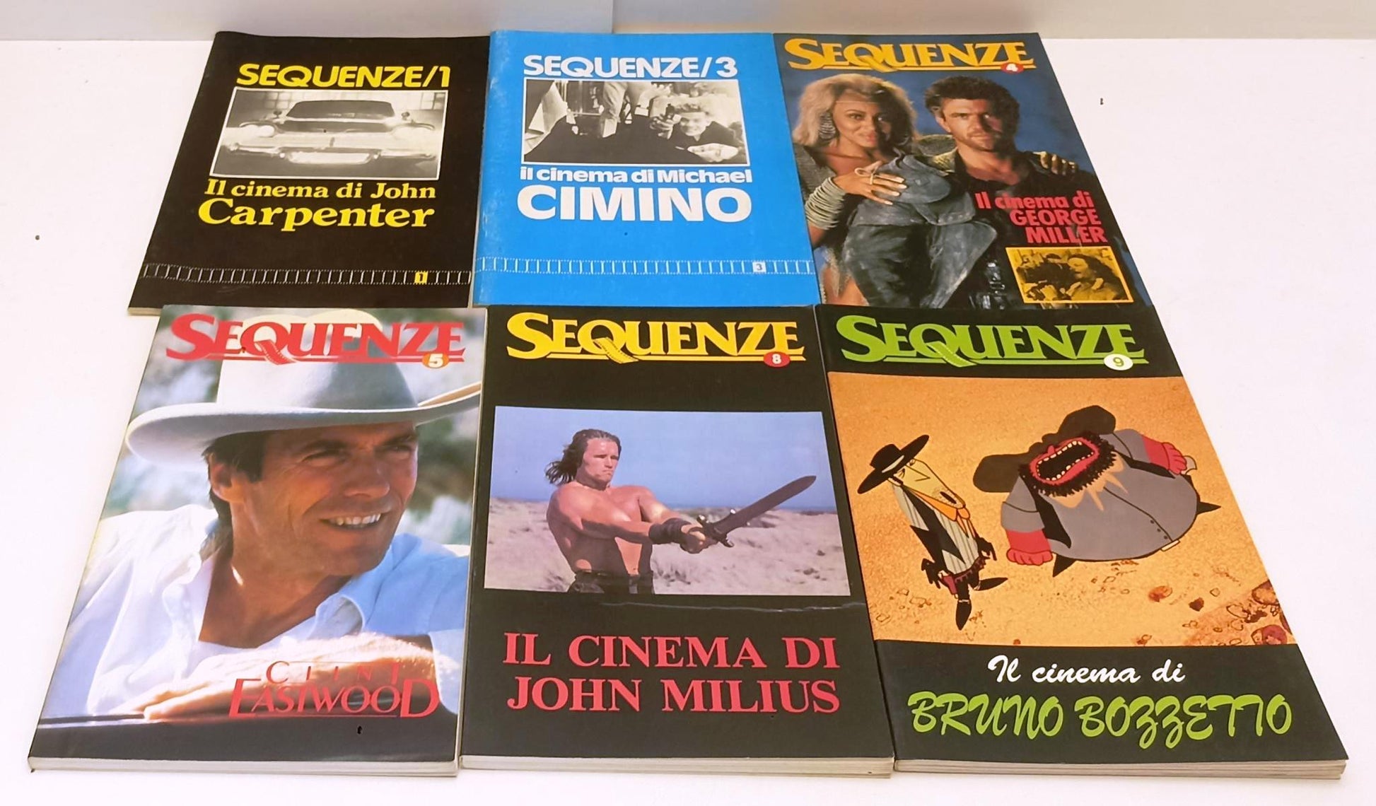 LW- RIVISTA CINEMA SEQUENZE LOTTO 7 VOLUMI -- CIERRE --- 1984 /1990 - B - YFS664