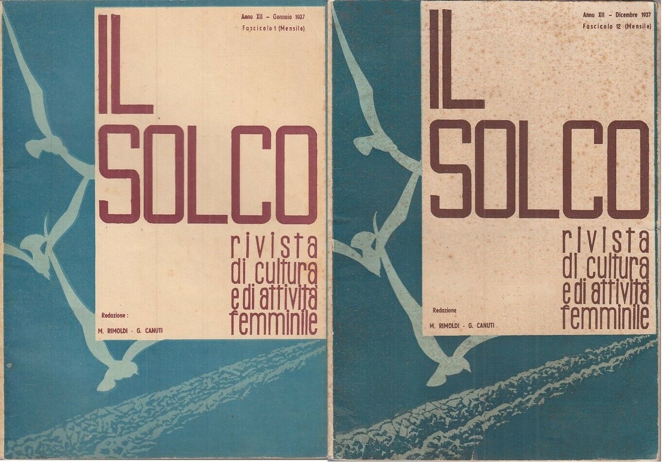 LR- LOTTO RIVISTE " IL SOLCO " ANNO 1937 10 NUMERI -- SALES--- 1937 - B - YFS891