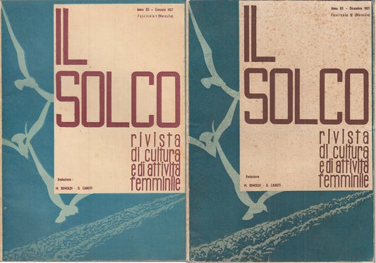 LR- LOTTO RIVISTE " IL SOLCO " ANNO 1937 10 NUMERI -- SALES--- 1937 - B - YFS891
