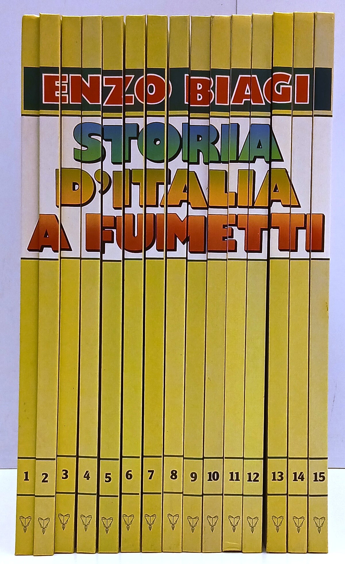 FZ- STORIA D'ITALIA A FUMETTI 1/15 COMPLETA- ENZO BIAGI- MONDADORI- 1988- C- N25