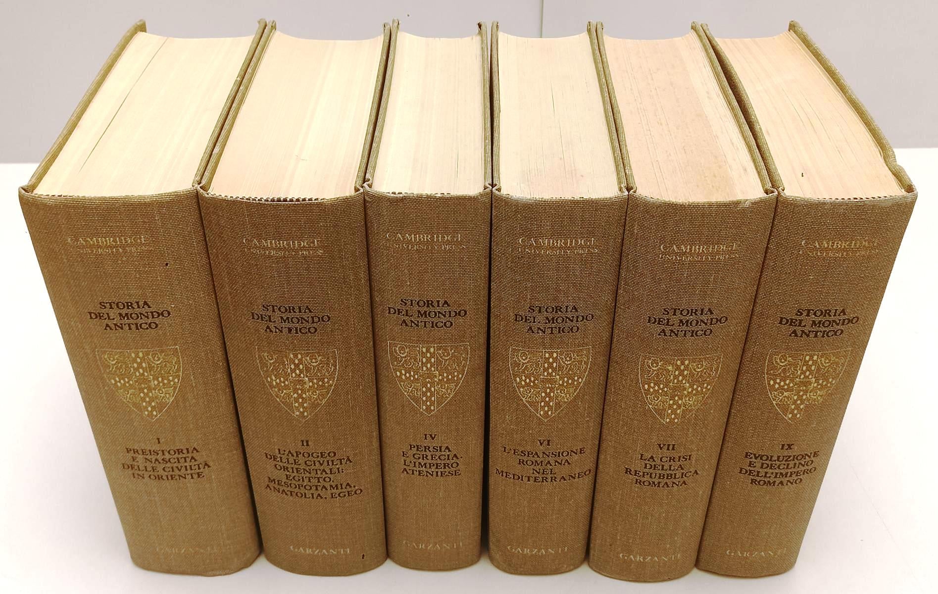 LS- STORIA DEL MONDO ANTICO 6 VOLUMI I,II,IV,VI,VII,IX OFFERTA- GARZANTI- BLCP43