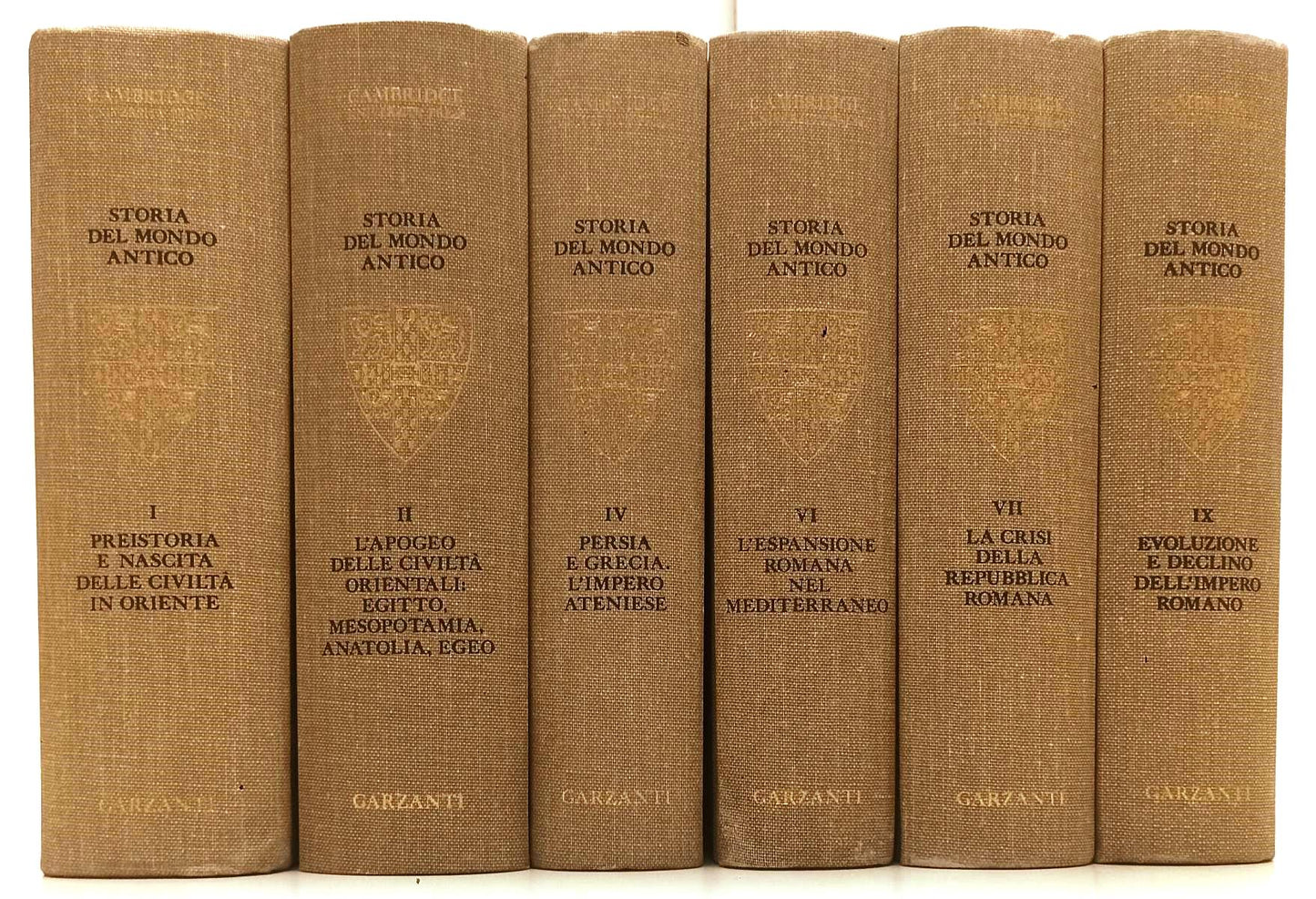 LS- STORIA DEL MONDO ANTICO 6 VOLUMI I,II,IV,VI,VII,IX OFFERTA- GARZANTI- BLCP43