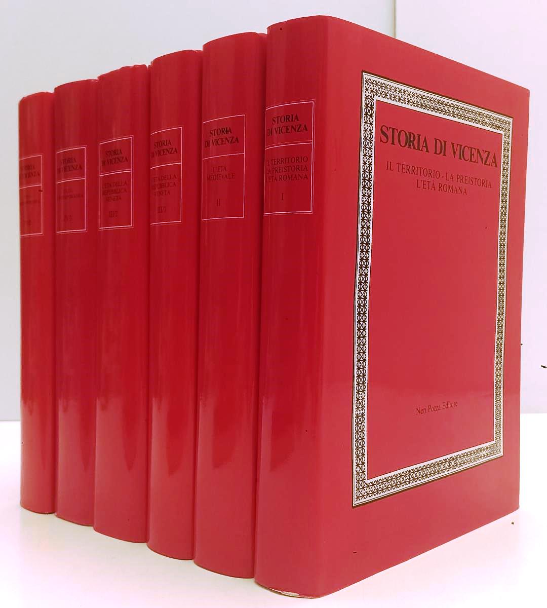 LS- STORIA DI VICENZA 6 VOLUMI OPERA COMPLETA- NERI POZZA- 1987/1993- CS- BLCG21