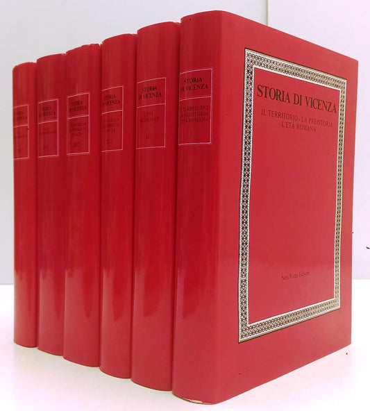 LS- STORIA DI VICENZA 6 VOLUMI OPERA COMPLETA- NERI POZZA- 1987/1993- CS- BLCG21