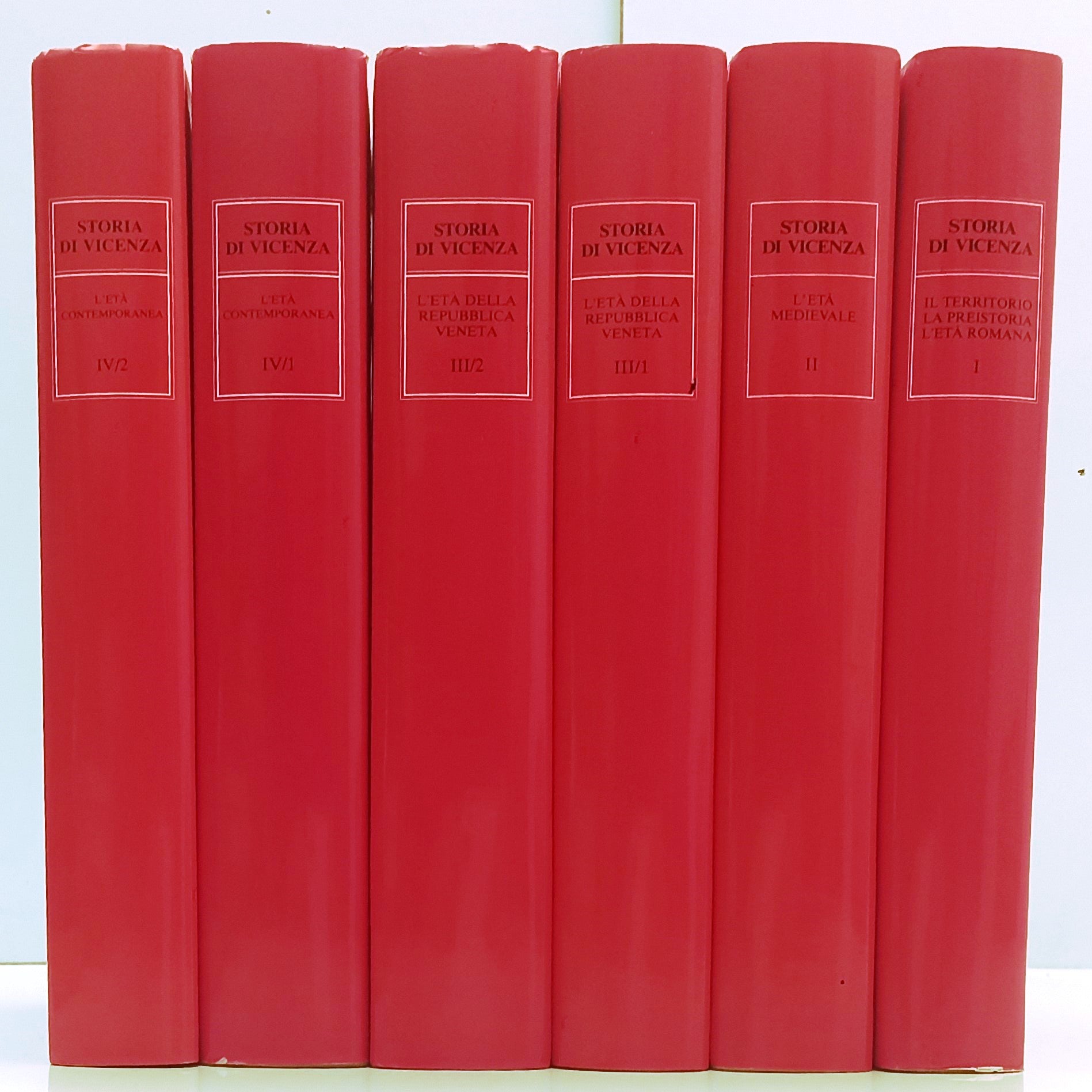 LS- STORIA DI VICENZA 6 VOLUMI OPERA COMPLETA- NERI POZZA- 1987/1993- CS- BLCG21