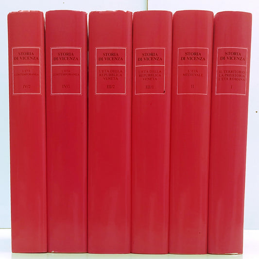 LS- STORIA DI VICENZA 6 VOLUMI OPERA COMPLETA- NERI POZZA- 1987/1993- CS- BLCG21