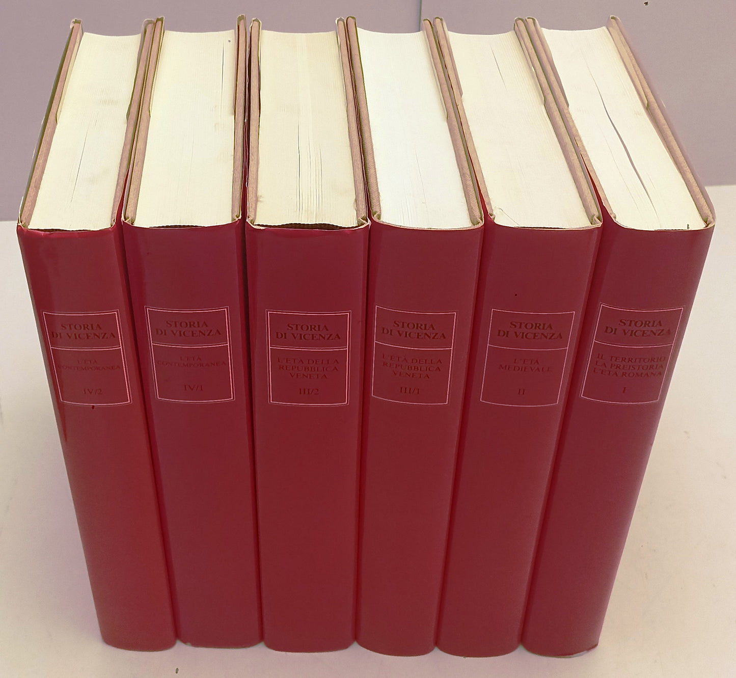 LS- STORIA DI VICENZA 6 VOLUMI OPERA COMPLETA- NERI POZZA- 1987/1993- CS- BLCG21
