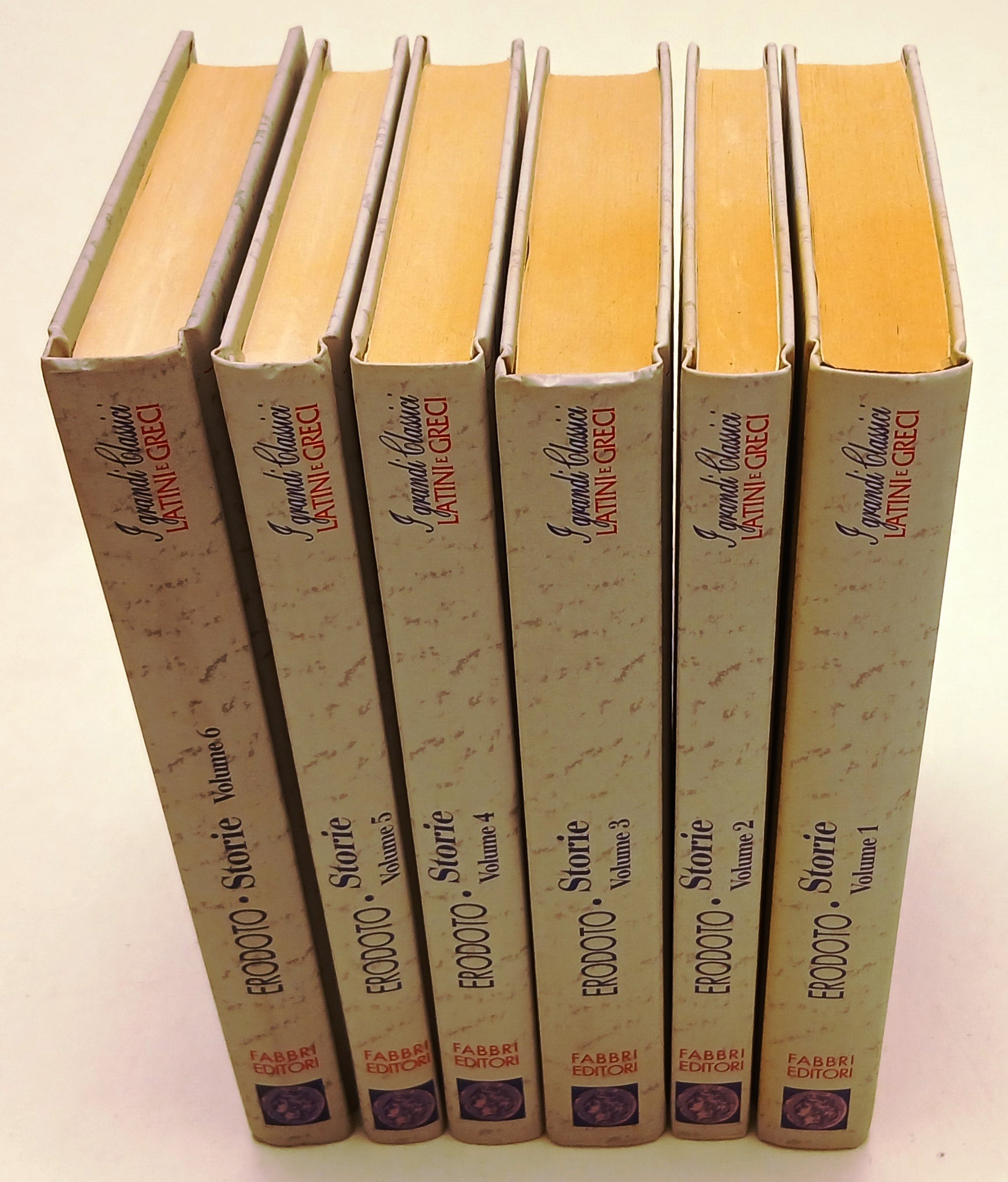 LN- STORIE 1/6 - ERODOTO- FABBRI- GRANDI CLASSICI LATINI GRECI-- 1994- C- YFS969