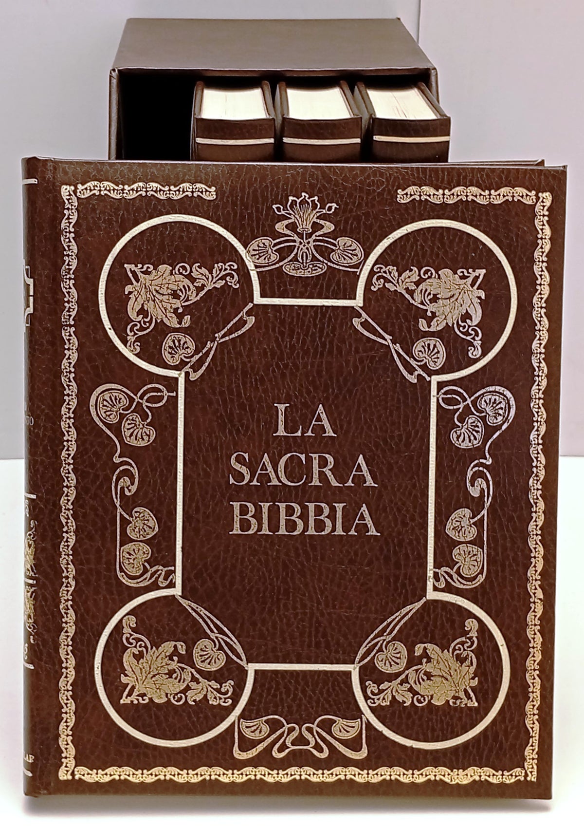 La Sacra Bibbia 4 volumi Antico e Nuovo Testamento - Velar - cofanetto - ZFS319