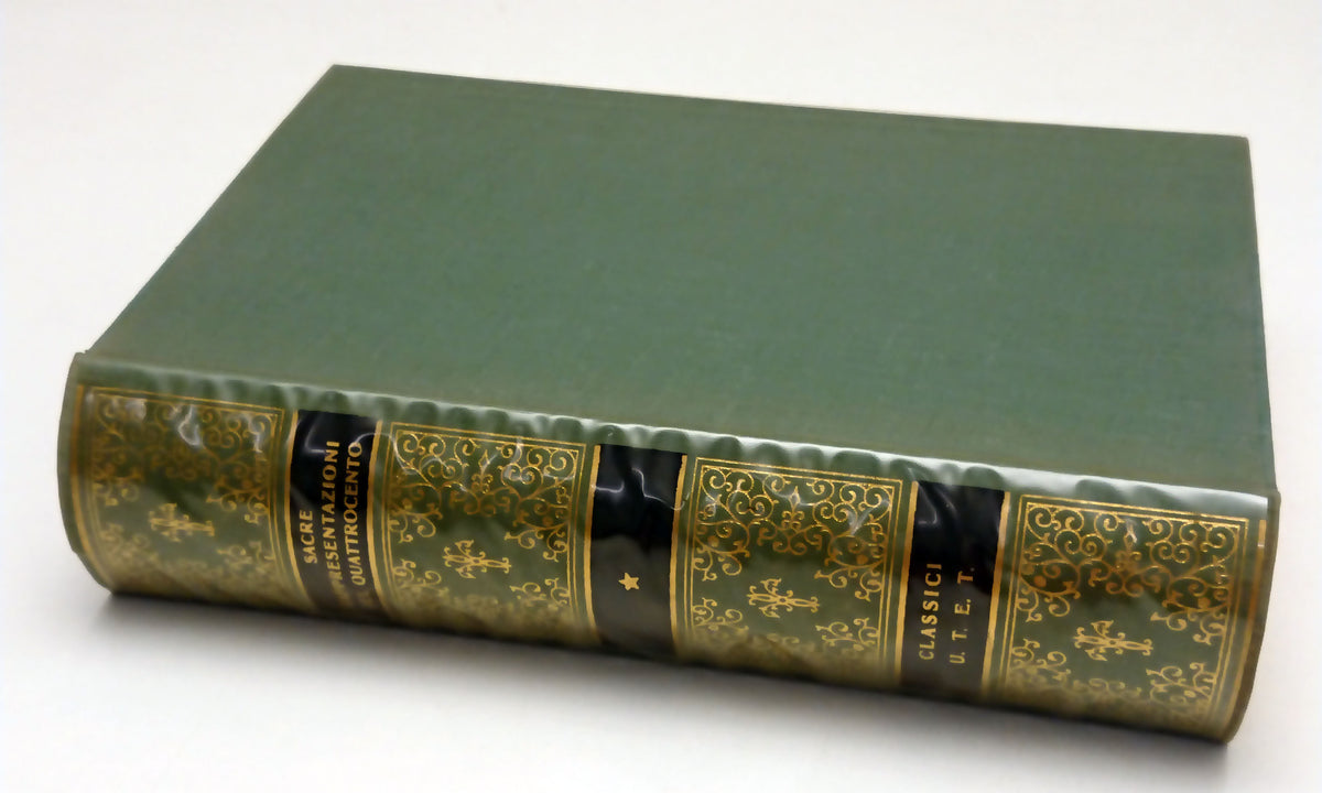 Sacre rappresentazioni del 400 - UTET Classici Italiani - Riedizione 1974 - XFS