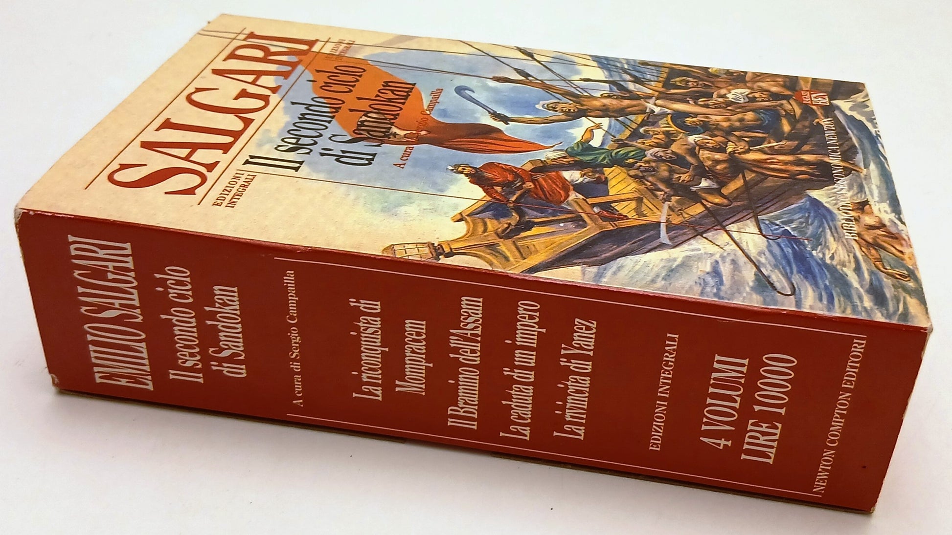 LN- IL SECONDO CICLO DI SANDOKAN COFANETTO 4 VOLUMI - SALGARI - NEWTON BEN - XFS