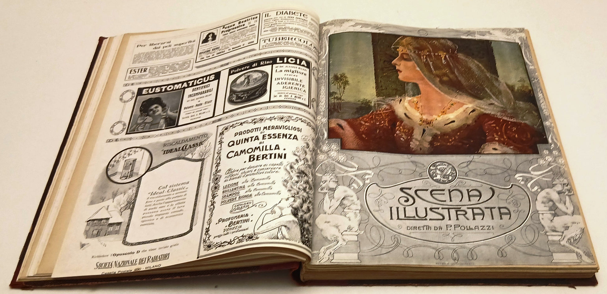 La Scena illustrata annata completa 1926- 12 fascicoli rilegati copertine-YFS878