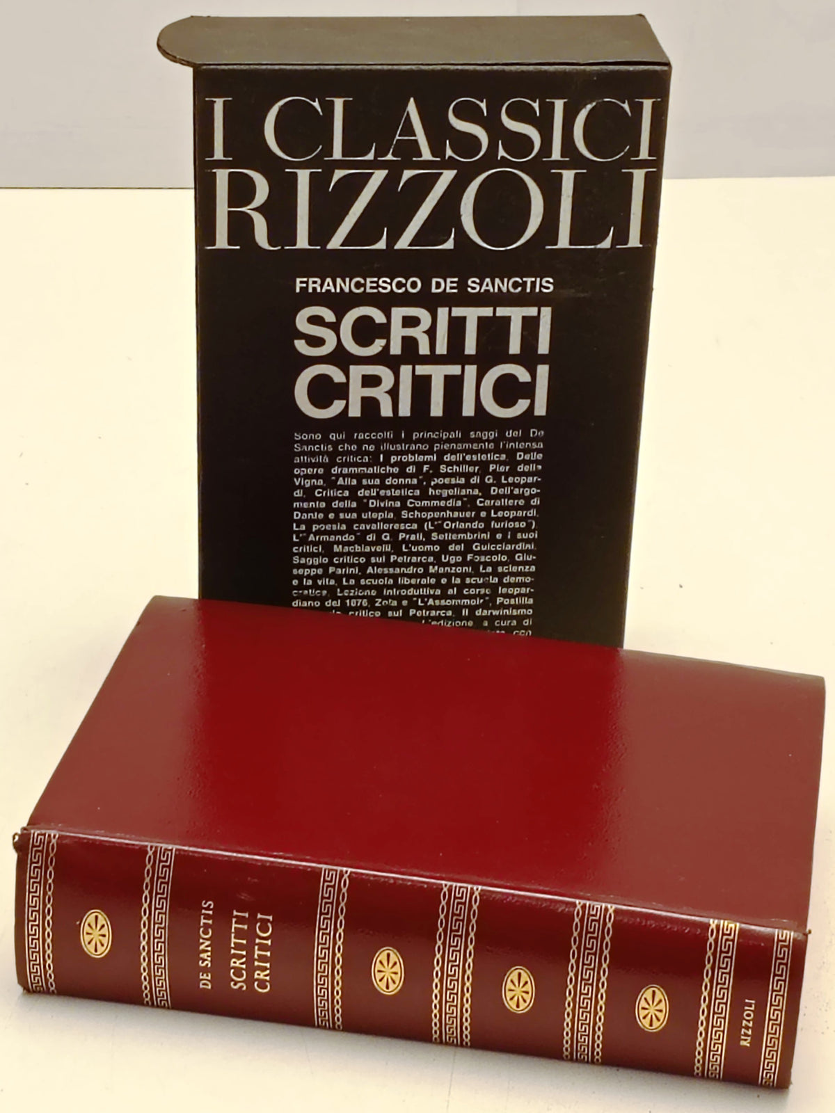 Scritti Critici - Francesco De Sanctis - I Classici Rizzoli - con astuccio - XFS