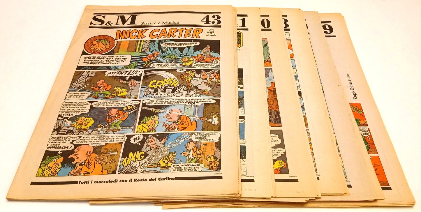 S&M Strisce e Musica lotto 22 numeri- Bonvi Asterix- Resto del Carlino- - RVSh89