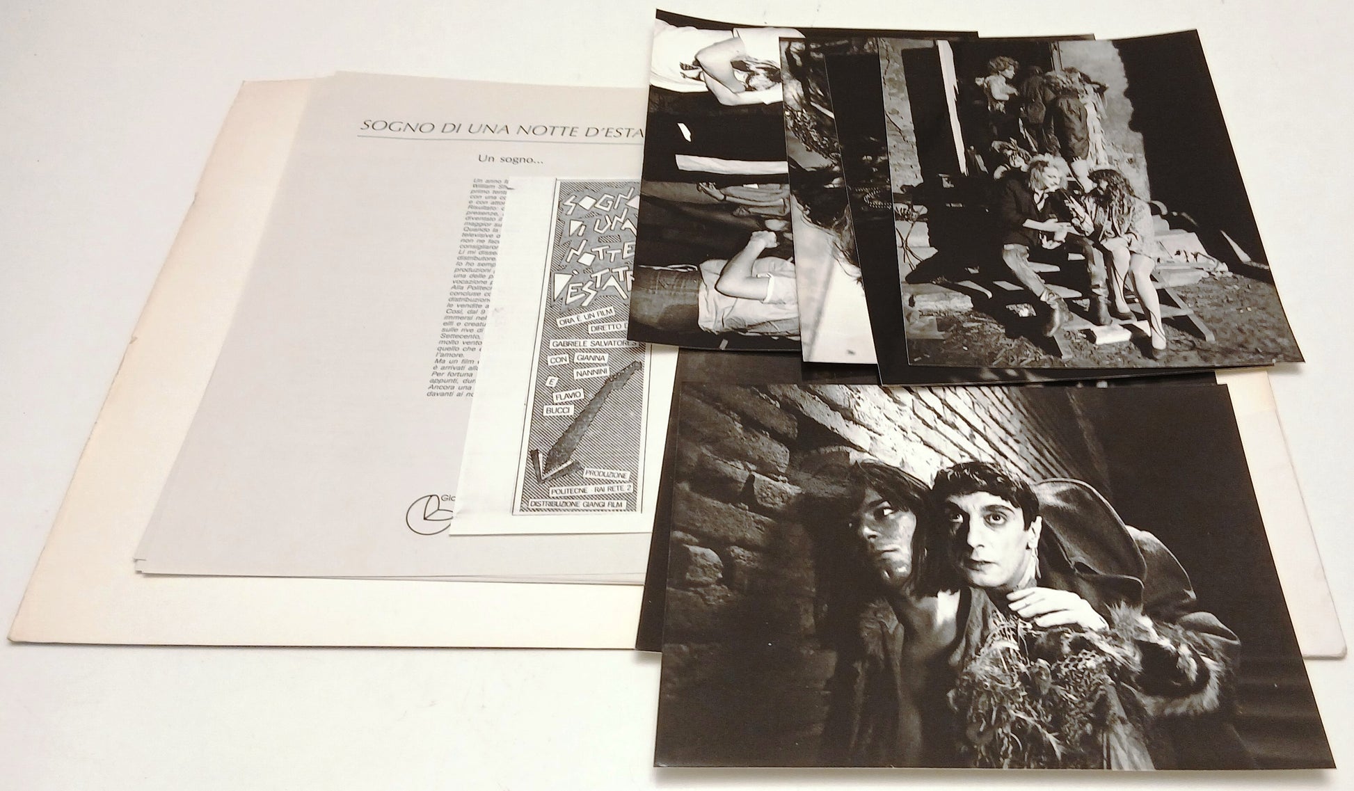 Cartella stampa film Sogno di una notte d'estate - Salvatores Nannini - RVSa844