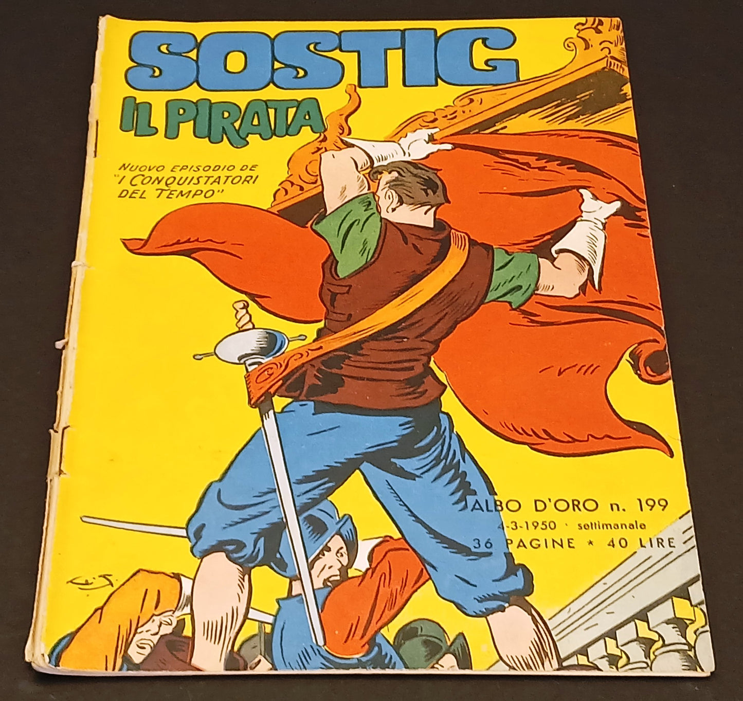 Albo d'oro n.199 Sostig il pirata Conquistatori del tempo - Mondadori- 1950- H26