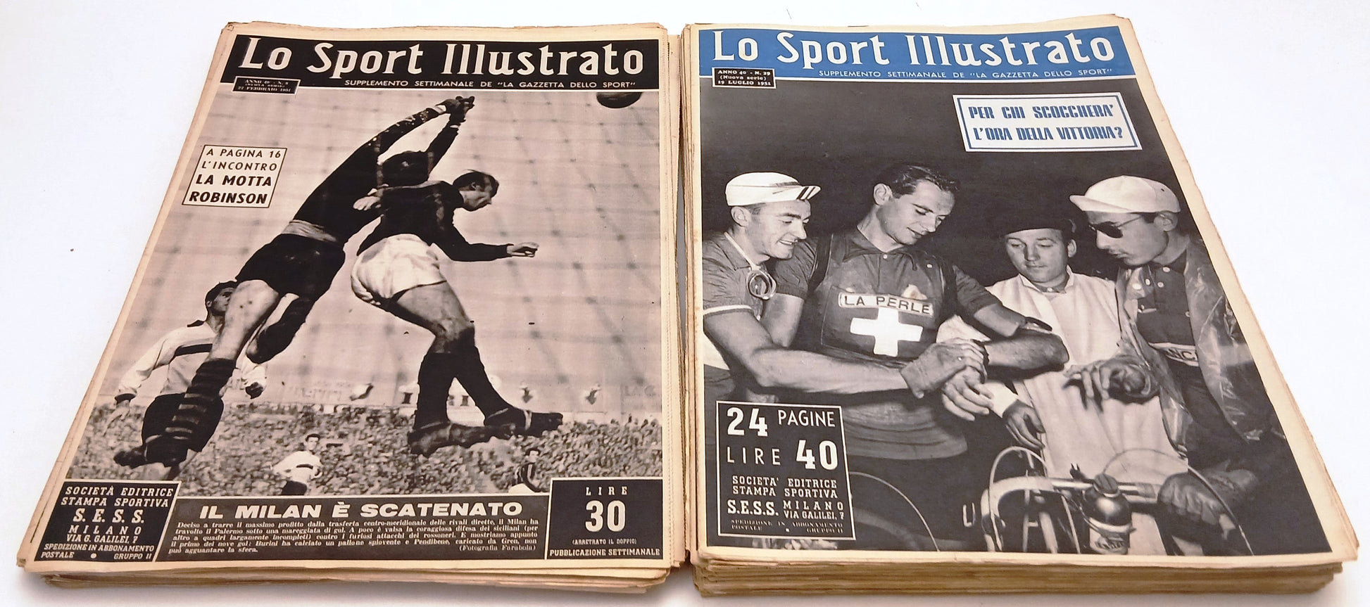 Lo Sport Illustrato 1951 Anno 40 nuova serie - annata completa 1/52 - YFS291