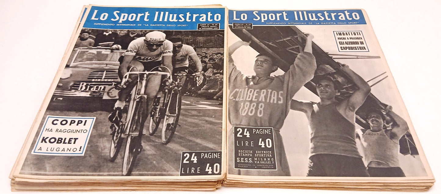 Lo Sport Illustrato 1951 Anno 40 nuova serie - annata completa 1/52 - YFS291
