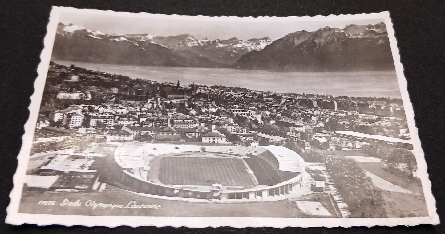 CC- Cartolina viaggiata Stade Olympique Lousanne Stadio Olimpico Losanna-RVSz161