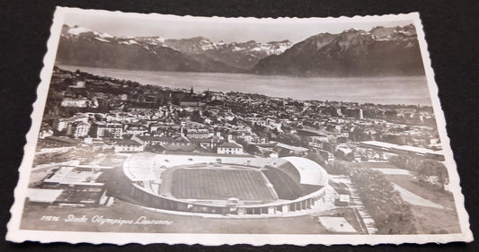 CC- Cartolina viaggiata Stade Olympique Lousanne Stadio Olimpico Losanna-RVSz161