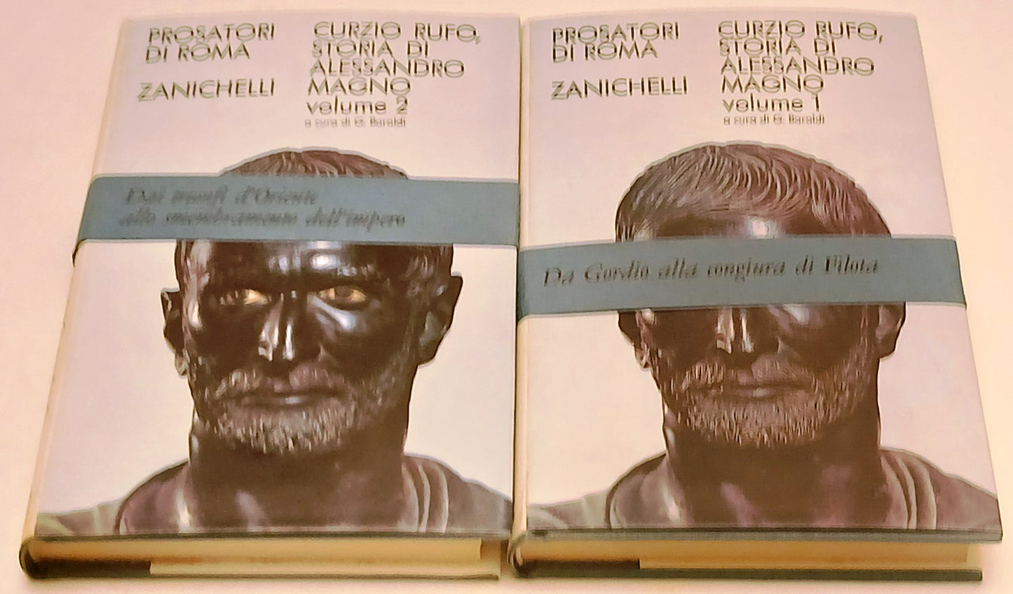 Alessandro Magno 2 volumi- Curzio Rufo- Zanichelli Prosatori Roma- 1a ed.-ZFS196