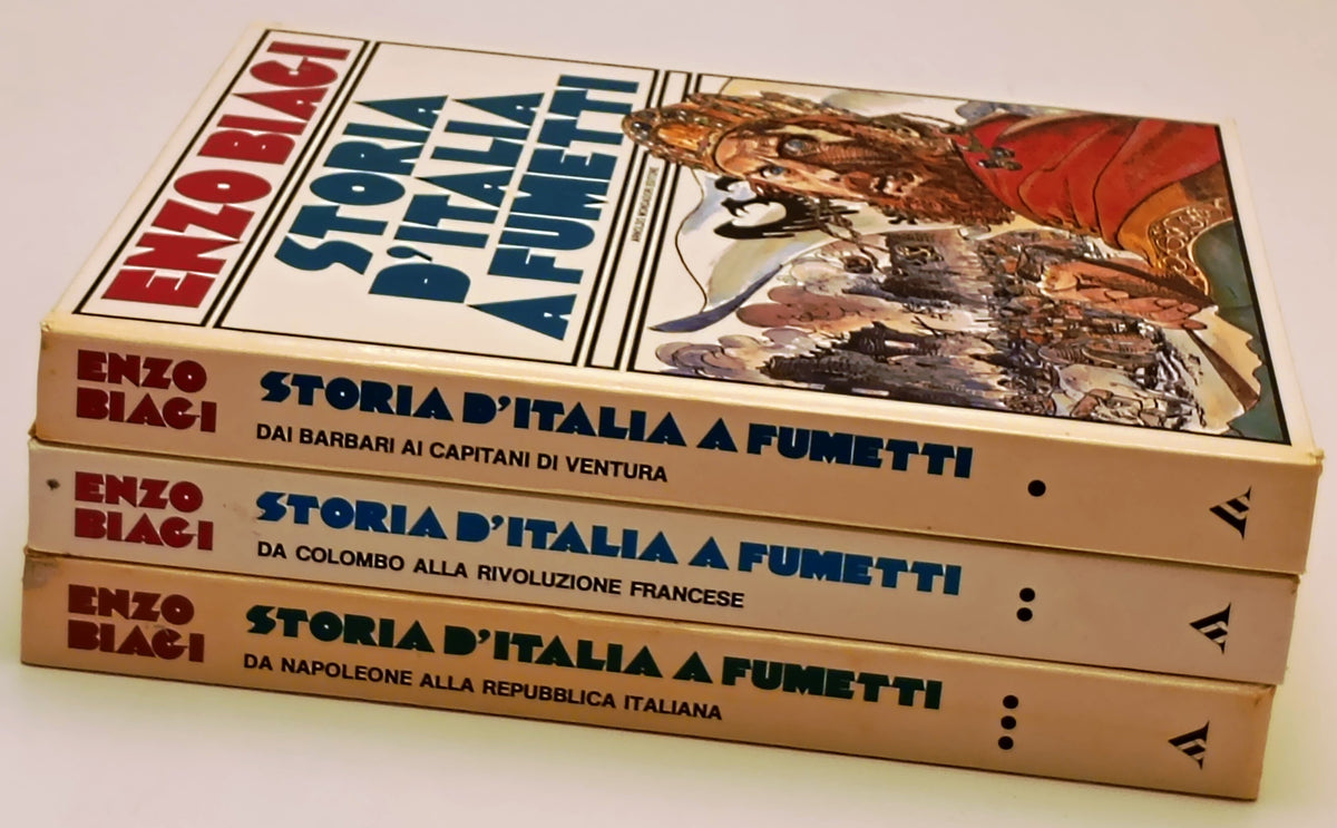 Storia d'Italia a Fumetti 3 volumi - Enzo Biagi - Mondadori - a fumetti - L26