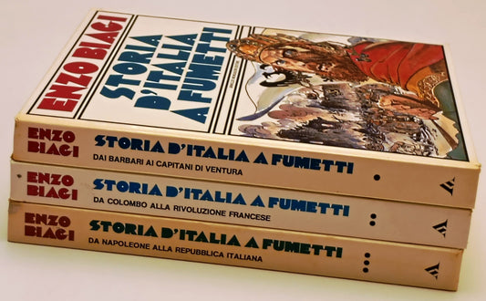 Storia d'Italia a Fumetti 3 volumi - Enzo Biagi - Mondadori - a fumetti - L26