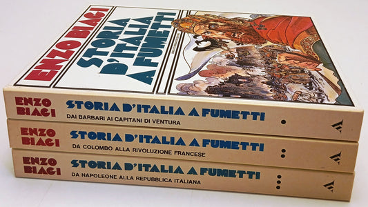 Storia d'Italia a Fumetti 3 volumi - Enzo Biagi - Mondadori - a fumetti - E26