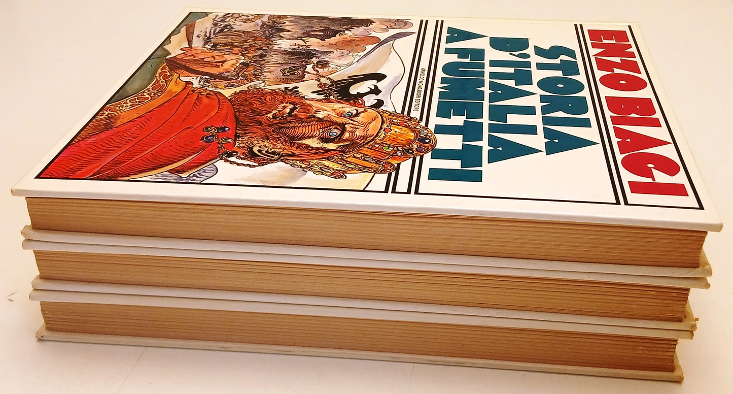 Storia d'Italia a Fumetti 3 volumi - Enzo Biagi - Mondadori - a fumetti - E26