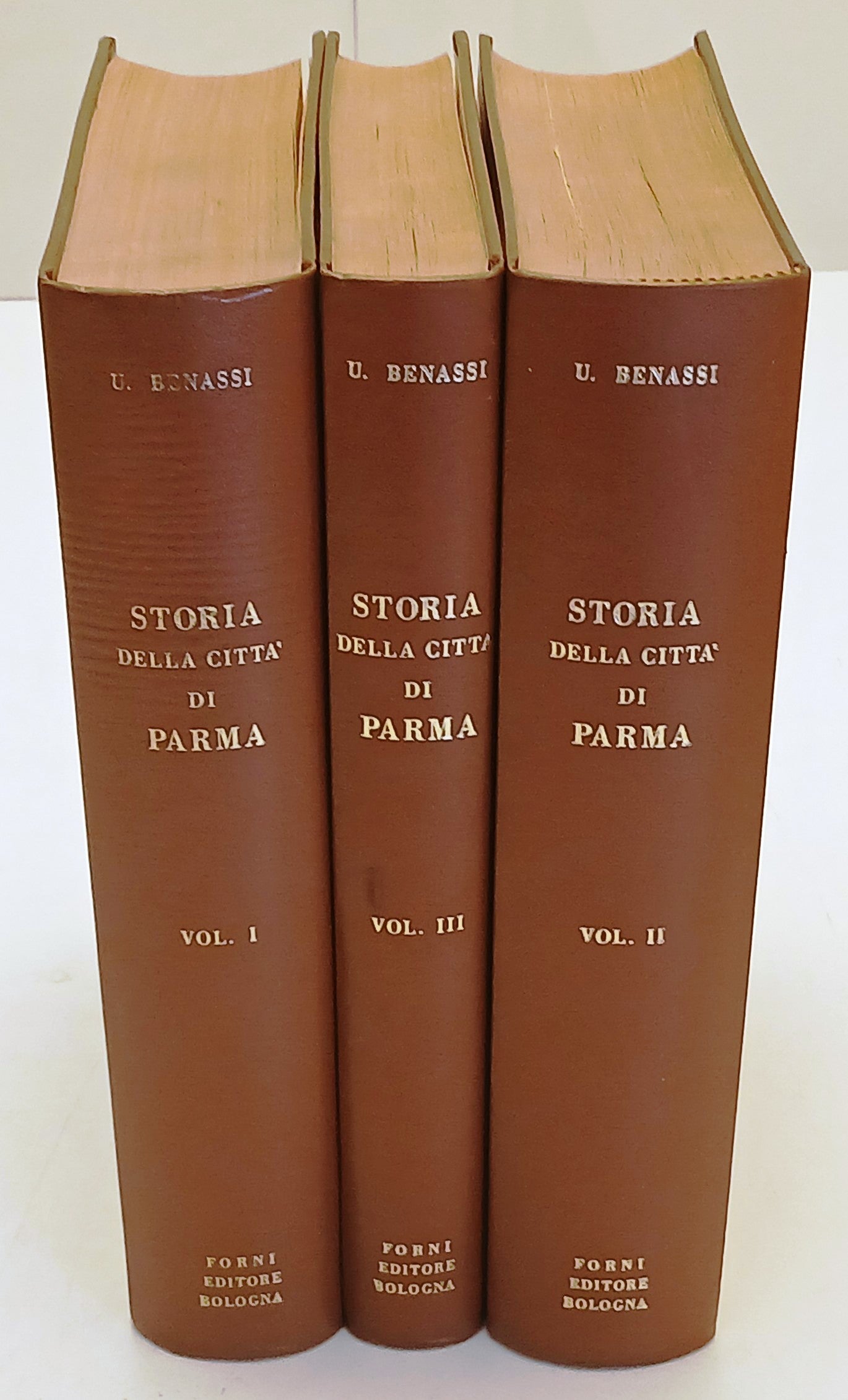 Storia della citta' di Parma 5 volumi 3 tomi - Benassi - Forni Anastatica - WPR
