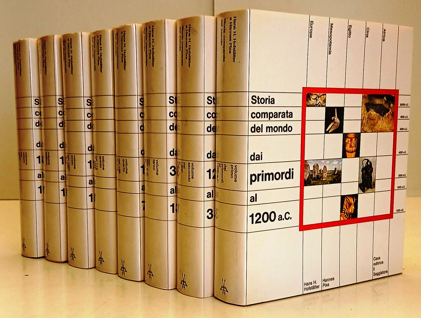 Storia comparata del mondo 8 volumi - Il Saggiatore - 1a ed. - completa - BLCP90