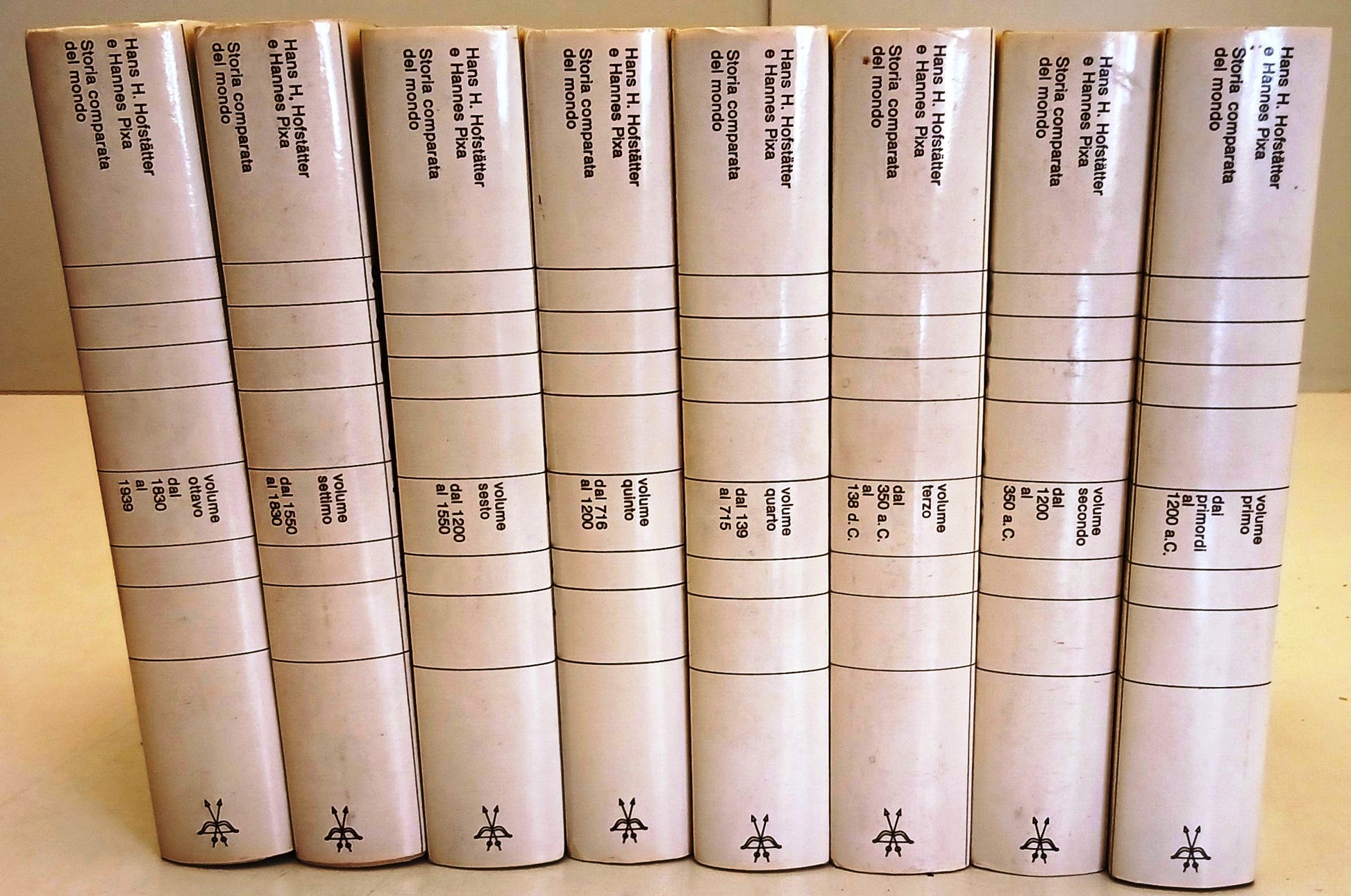 Storia comparata del mondo 8 volumi - Il Saggiatore - 1a ed. - completa - BLCP90