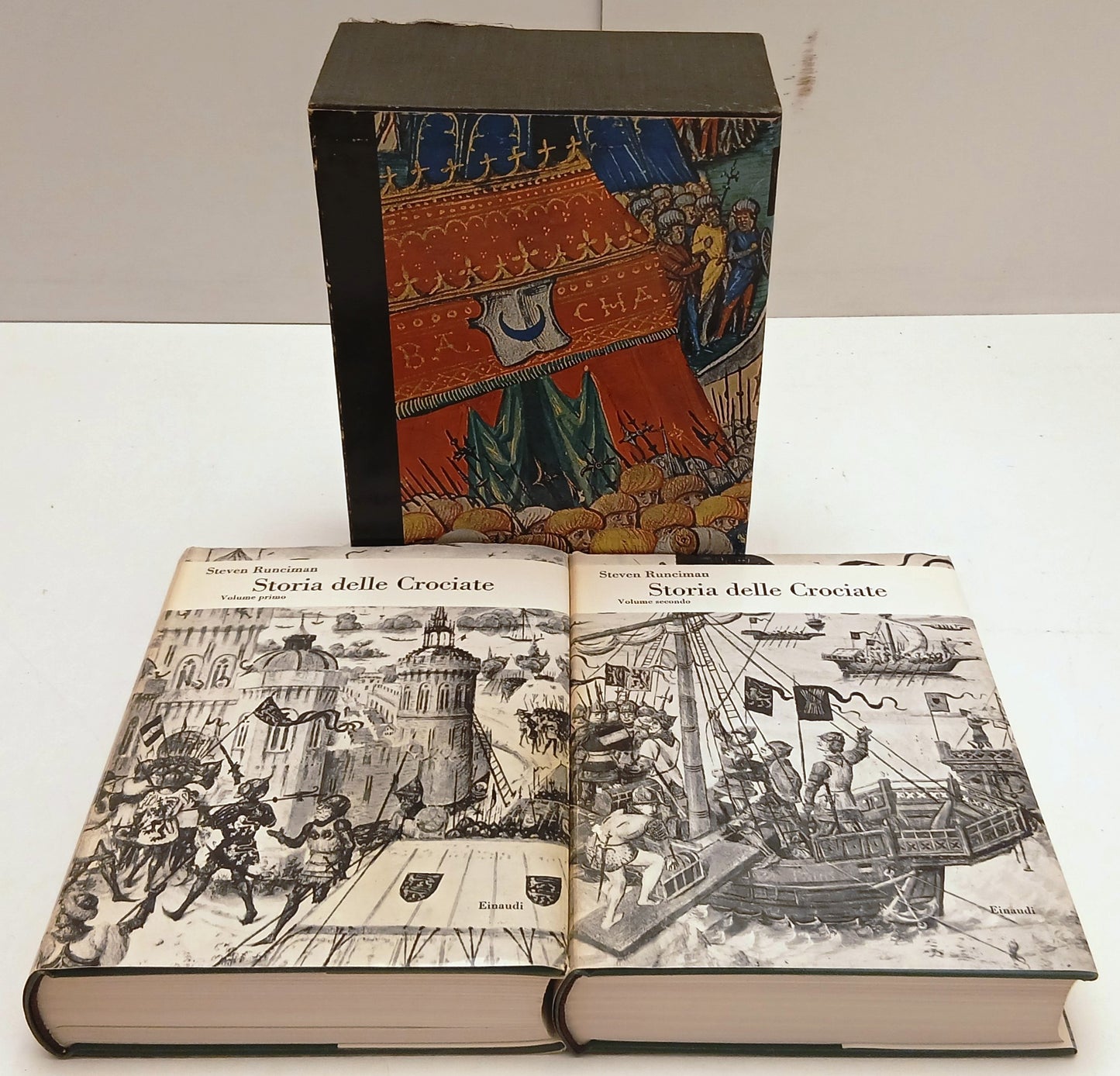 Storia delle Crociate 2 volumi- Steven Runciman- Einaudi- 1a ed.- cofanetto- XFS
