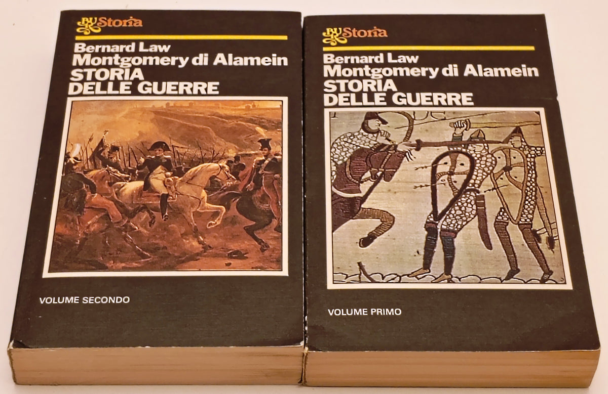 Storia delle guerre 2 volumi- Law Montgomery di Alamein- Rizzoli Bur Storia- XFS