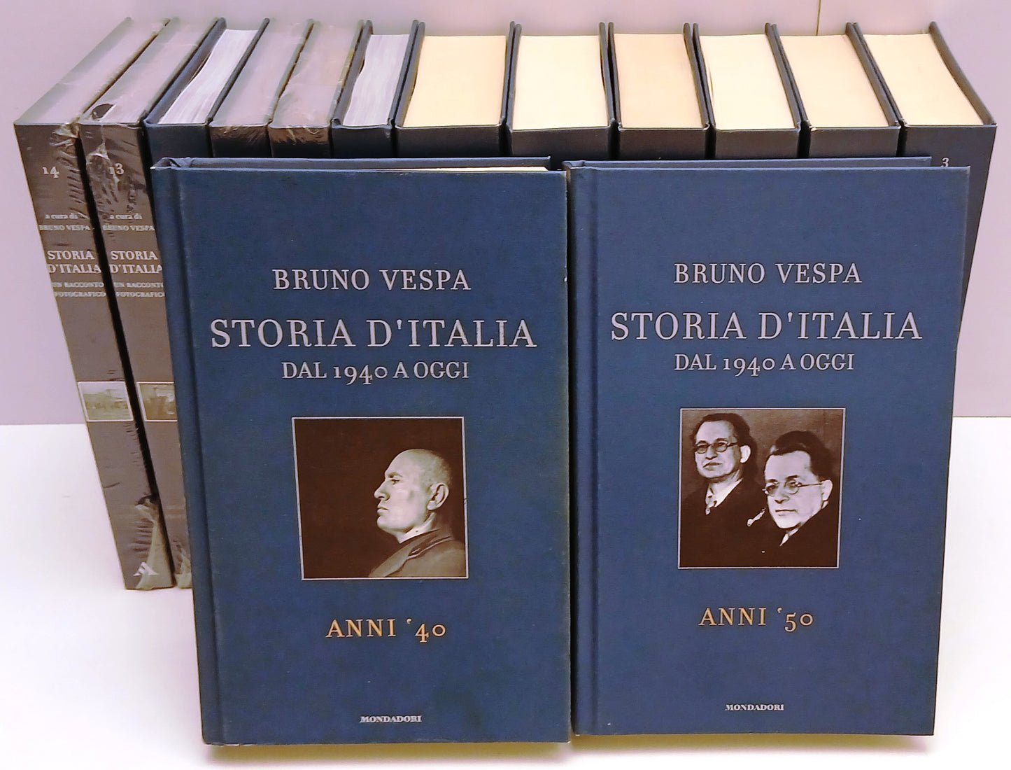 Storia d'Italia 1940 a oggi 14 volumi opera completa - Vespa- Mondadori- BLCP101