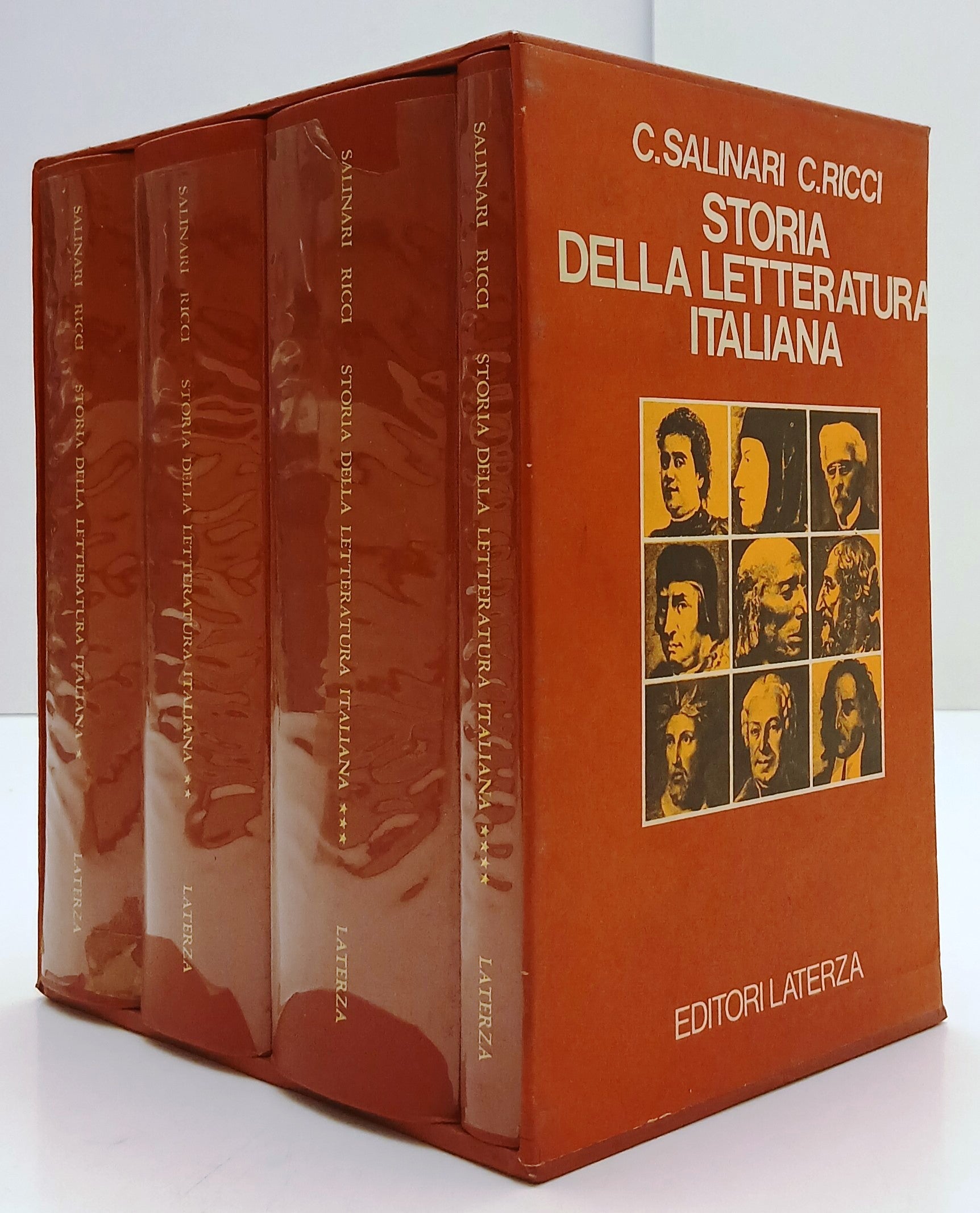 Storia della letteratura italiana 4 volumi - Salinari Ricci - Laterza- cofanetto- XFS