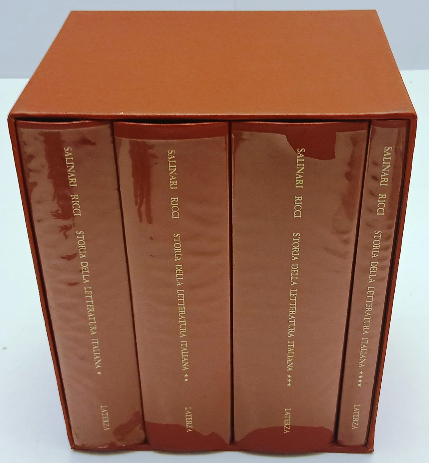 Storia della letteratura italiana 4 volumi - Salinari Ricci - Laterza- cofanetto- XFS