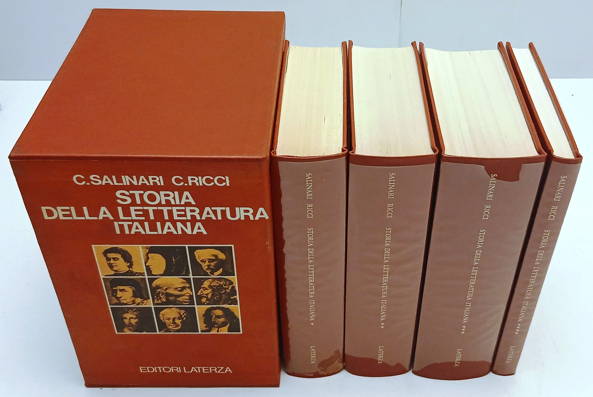 Storia della letteratura italiana 4 volumi - Salinari Ricci - Laterza- cofanetto- XFS