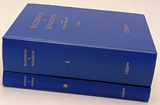 Successioni e donazioni volumi I/II - Pietro Rescigno - CEDAM - 1a ed. - YFS523