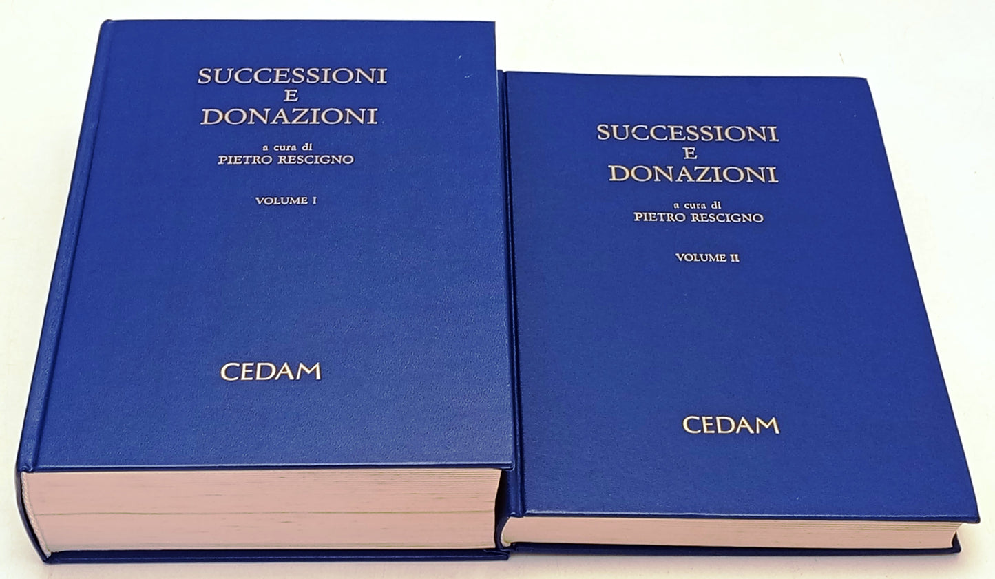 Successioni e donazioni volumi I/II - Pietro Rescigno - CEDAM - 1a ed. - YFS523