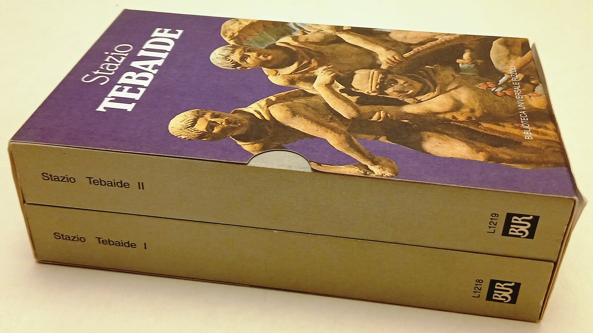 LN- TEBAIDE 2 VOLUMI - PUBLIO PAPINIO STAZIO- RIZZOLI- BUR- 1a ED.- 1998- B- XFS