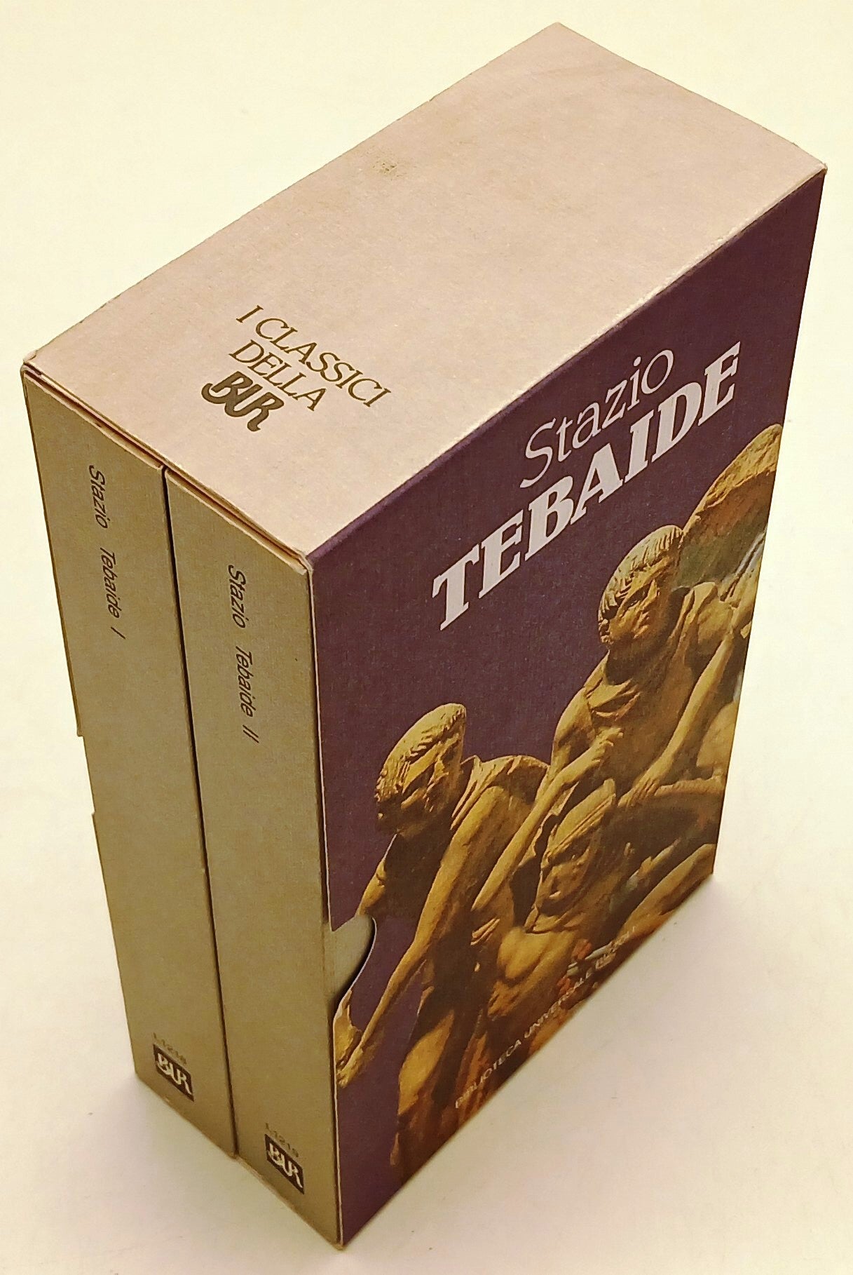 LN- TEBAIDE 2 VOLUMI - PUBLIO PAPINIO STAZIO- RIZZOLI- BUR- 1a ED.- 1998- B- XFS