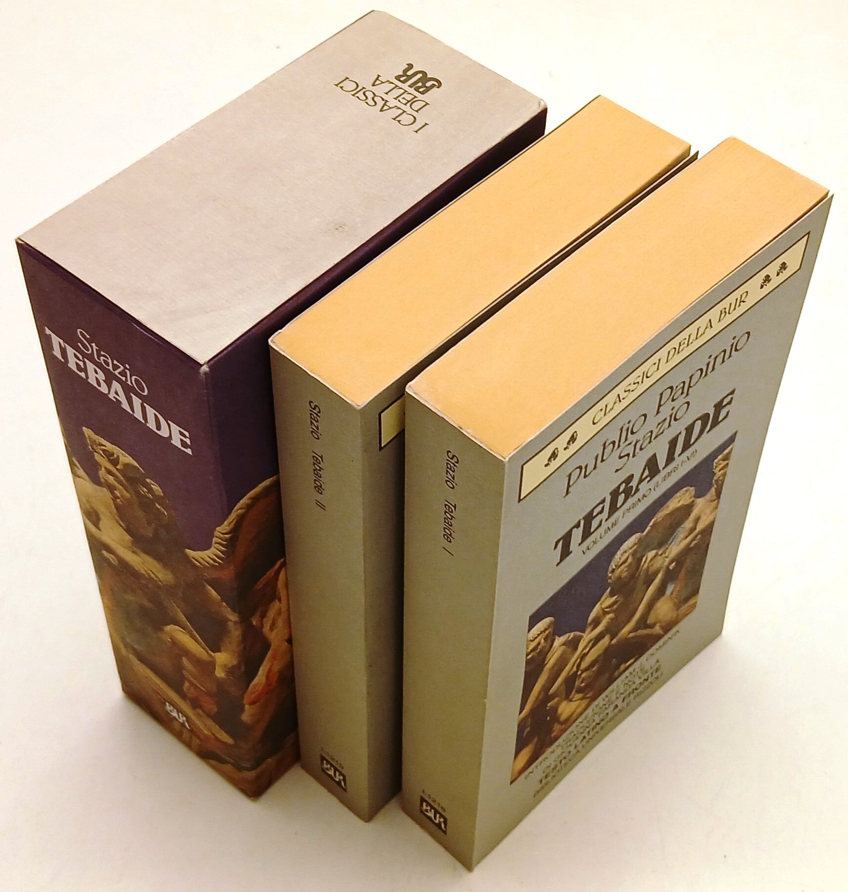 LN- TEBAIDE 2 VOLUMI - PUBLIO PAPINIO STAZIO- RIZZOLI- BUR- 1a ED.- 1998- B- XFS