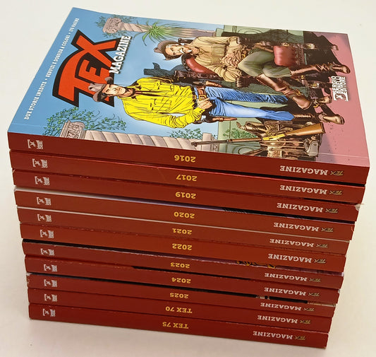 FB- TEX MAGAZINE 12 ALBI COLLEZIONE COMPLETA 2016/2025 +70 +75 - BONELLI- B- N25