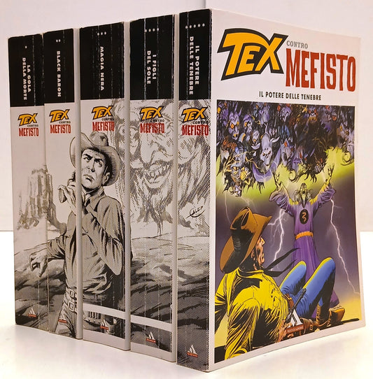 FB- TEX CONTRO MEFISTO 5 VOLUMI COMPLETA -- MONDADORI SUPERMITI - 2012 - B - N25